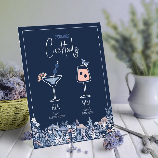 Wild & Whimsical Wedding Signature Drinks ID110 Sockelschild (Von Creator hochgeladen)