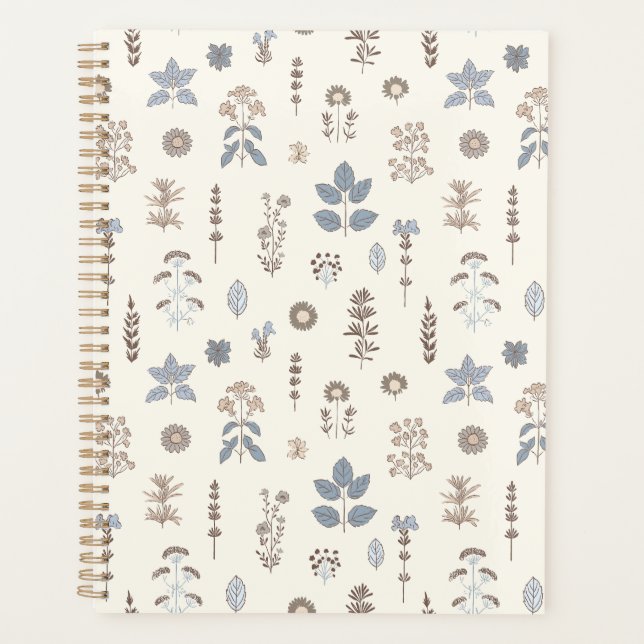 Wild Whimsy Blue Brown Planer (Vorderseite)