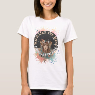 Wild wie der Wind, stark wie der Fluss   Custom T-Shirt