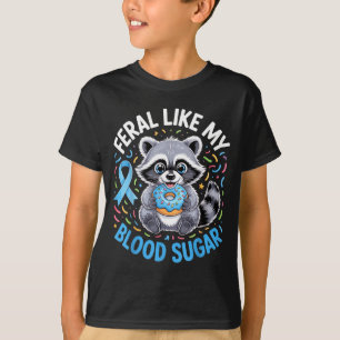 Wild wie mein Blutzucker-Waschbär-Outfit mit Donut T-Shirt