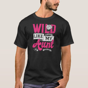 Wild wie meine Tante Funny Tuntie Niece Graphic T-Shirt