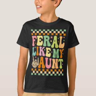 Wild wie meine Tante Lustig Niedlich Familie Neffe T-Shirt