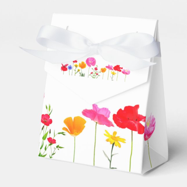 Wild-Wiese-Blume Geschenkschachtel (Vorderseite)