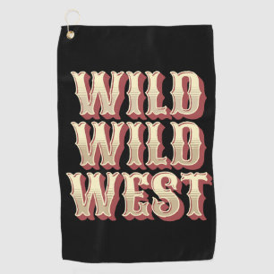 Wild Wild West Golfhandtuch