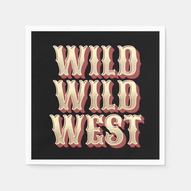 Wild Wild West Serviette (Vorderseite)