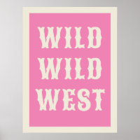 Wild Wild West Western Typografie Ranch Kabine