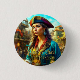 Wild, wilde Barbarenküste - Schaltfläche San Franc Button