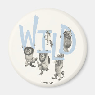 WILD Wilde Dinge und Max - Blau Magnet