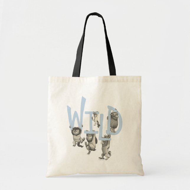 WILD | Wilde Dinge und Max - Blau Tragetasche (Vorne)