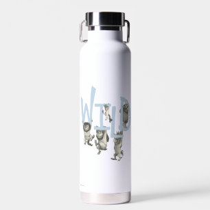 WILD   Wilde Dinge und Max - Blau Trinkflasche