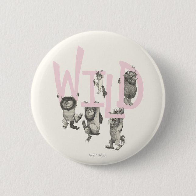 WILD | Wilde Dinge und Max - Pink Button (Vorderseite)