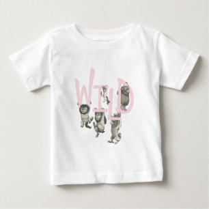 WILD   Wilde Dinge und Max - Rosa Baby T-shirt