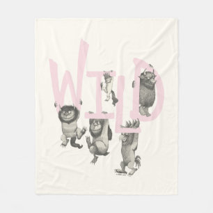 WILD Wilde Sachen und Max - Pink Fleecedecke