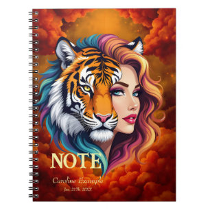 Wild Within – Tiger Spirit Göttin. Notizblock