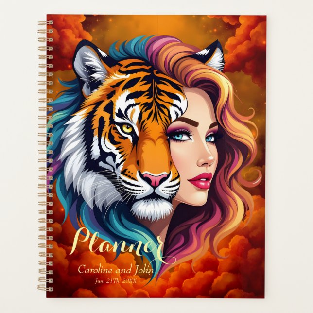 Wild Within – Tiger Spirit Göttin.  Planer (Vorderseite)