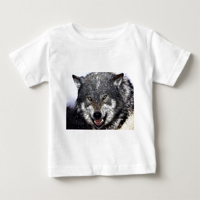 Wild Wolf Baby T-shirt (Vorderseite)