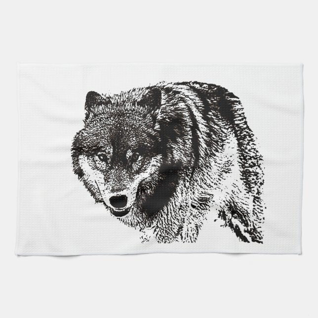 Wild Wolf Handtuch (Horizontal)