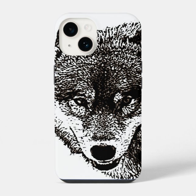 Wild Wolf iPhone Hülle (Rückseite)