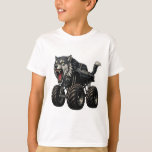 Wild Wolf Monster Truck T-Shirt<br><div class="desc">Unleash the power of the wild with this wolf monster truck design! Featuring a fierce wolf combined with a massive off-road monster truck, this artwork captures strength, adventure, and unstoppable energy. Perfect for kids, truck lovers, and fans of wild-animal designs, this graphic blends the spirit of the wolf with the...</div>