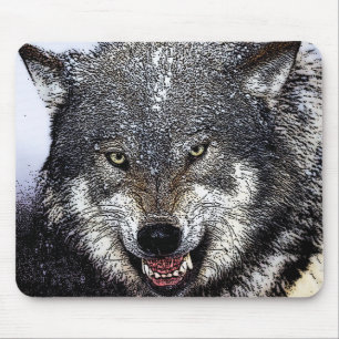 Wild Wolf Mousepad