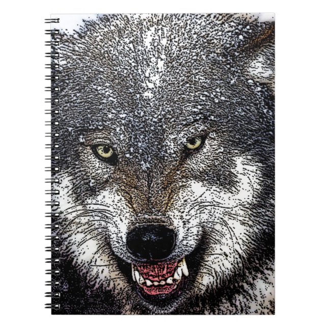 Wild Wolf Notizblock (Vorderseite)
