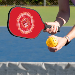 Wild Wolf Paddel-Kohlenstoff-Paddel-Rot-Paddel Pickleball Schläger