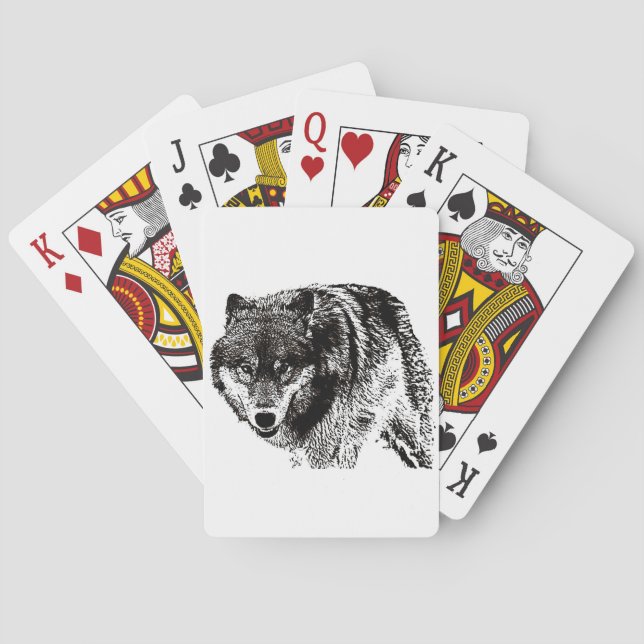 Wild Wolf Spielkarten (Rückseite)