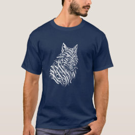 Wild Wolf – Vintage Ink Line Art Wildlife Design T-Shirt