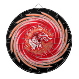 Wild Wolf Whirling Black Dartboard Dartscheibe