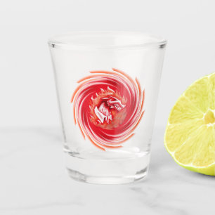 Wild Wolf Whirling Klarscherglas Schnapsglas