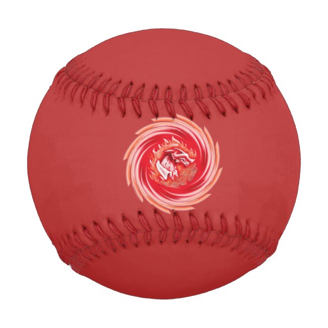 Wild Wolf Whirling roter Baseball (Vorderseite)
