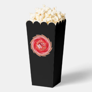 Wild Wolf Whirling schwarze Popcornboxen Geschenkschachtel