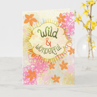 Wild & Wonderful – Handlettered Whimsical Karte
