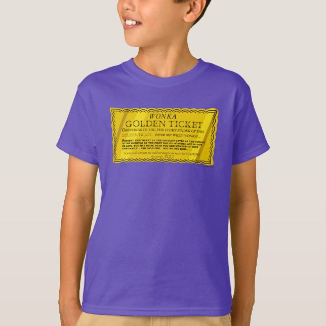Wild Wonka Golden Ticket T-Shirt (Vorderseite)