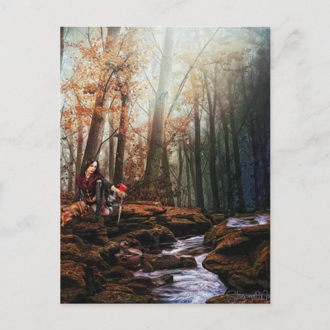 Wild Wood Elf Postcard Postkarte (Vorderseite)