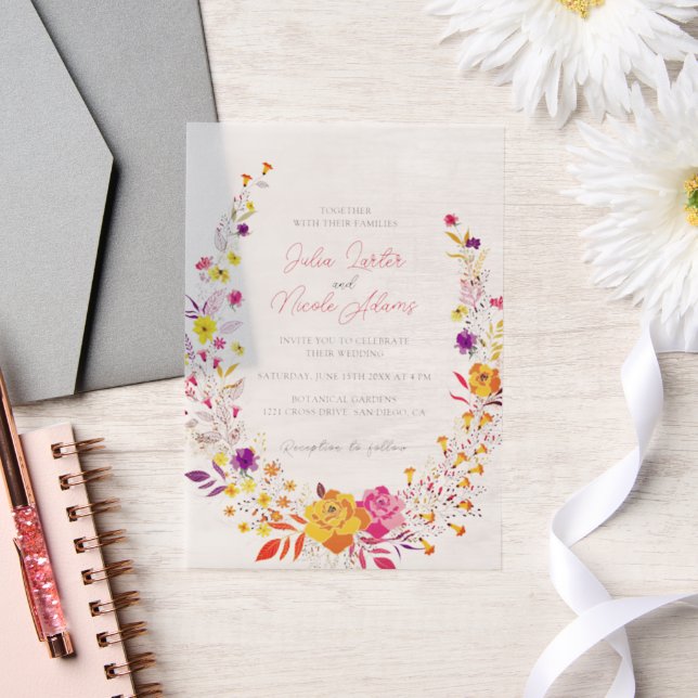 Wild Wreath Beautiful Fall Blume Einfache Hochzeit (Hochzeit)