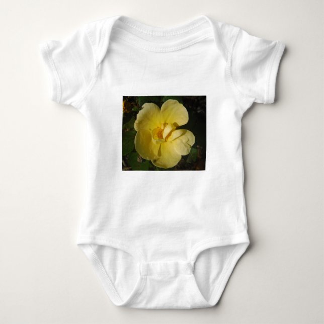 Wild Yellow Rose Baby Strampler (Vorderseite)