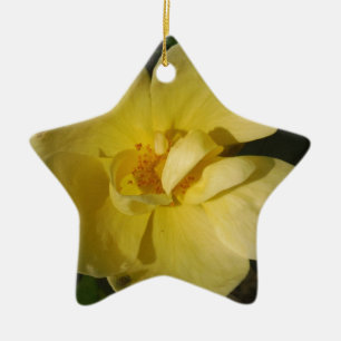 Wild Yellow Rose Keramikornament