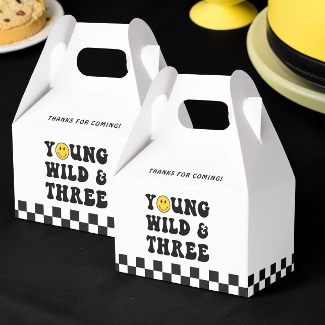 Wild Young und Three Boy 3. Geburtstag Geschenkschachtel (Von Creator hochgeladen)