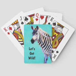 Wild Zebra Art Fun Poker Cards spielen Spielkarten