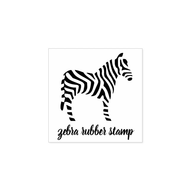 Wild Zebra Gummistempel (Prägung)