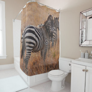 Wild Zebras Duschvorhang