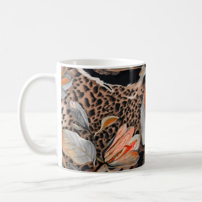 Wildafrikanisches Hautmuster Kaffeetasse (Links)