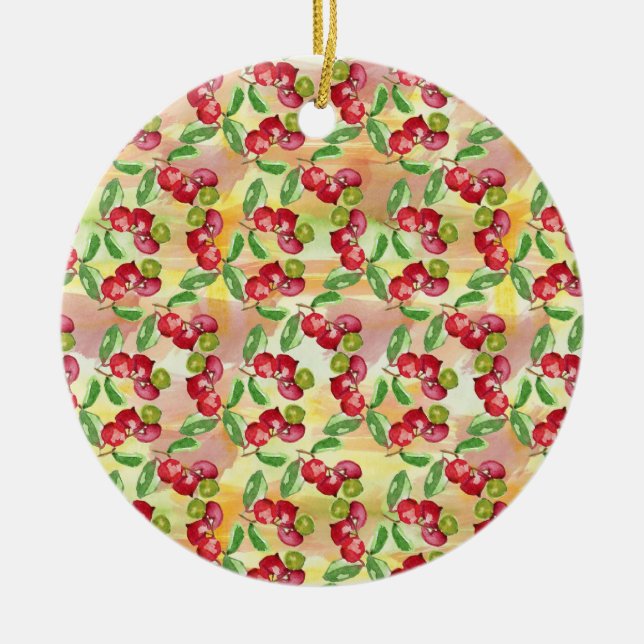 Wildbeere Keramik Ornament (Vorne)