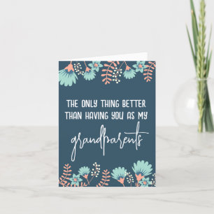 Wildblauer Blütenschwangerschaft gegenüber Großelt Ankündigung