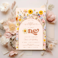 Wildblume 1. Geburtstag Moderne