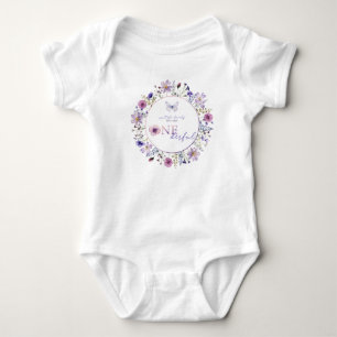 Wildblume 1. Geburtstagskleidung Baby Strampler
