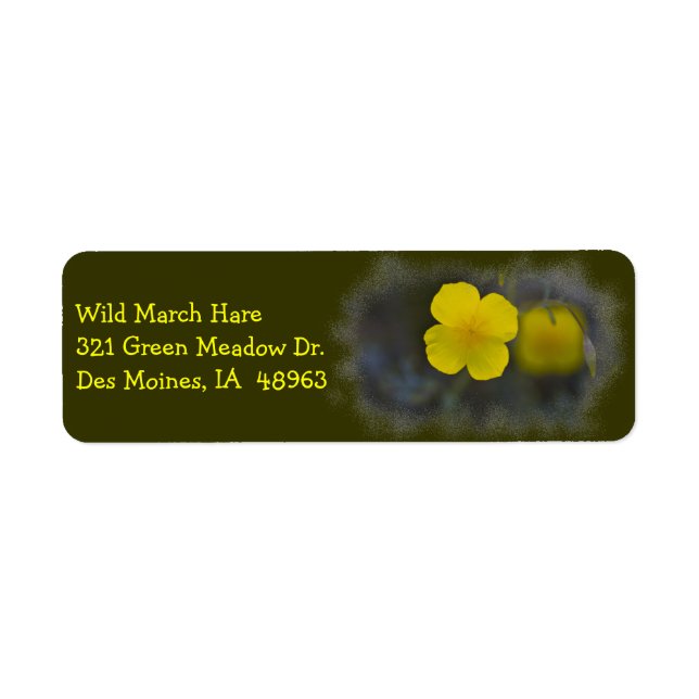 Wildblume 8 Rücksendeadresse (Vorne)