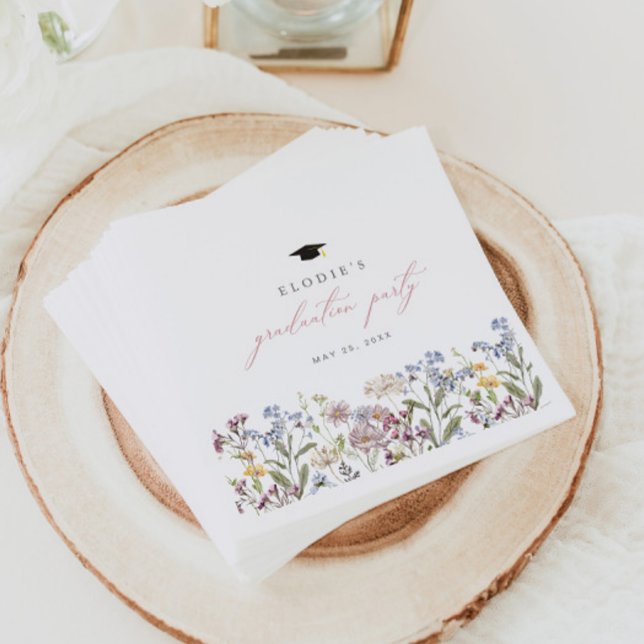 Wildblume Abschluss Paper Napkins Floral Serviette (Von Creator hochgeladen)