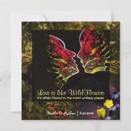 Wildblume Abstrakte Lebenskraft Einladung